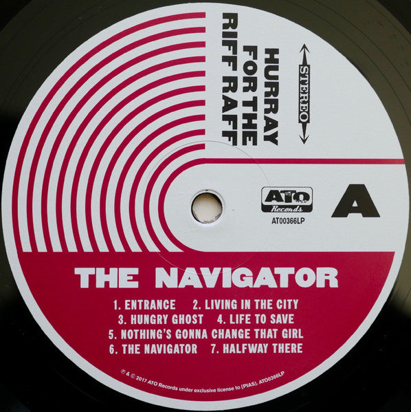 Image of Label of 3624193E: LP - HURRAY FOR THE RIFF RAFF, The Navigator (ATO; ATO0366LP, UK 2017, Booklet & Inner, Poster)   VG+/VG+