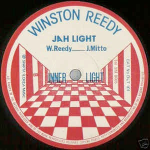 Image of Front Cover of 1044072S: 12" - WINSTON REEDY, Jah Light/ Border Line (Inner Light; DLT 101, UK 1983, Plain sleeve) Light marks only.  /VG