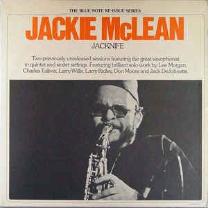 Image of Front Cover of 2xLP - G+/G+ - JACKIE MCLEAN, Jacknife (Blue Note; BN-LA457-H2, US 1975, Gatefold, Company Inner), Seams starting to split. Discs had a fair few light, streaky marks., Tracks A1 to B3 recorded at the Van Gelder Studio, Englewood Cliffs, New Jersey in mid 1965.Tracks C1 to D3 recorded at the Van Gelder Studio, Englewood Cliffs, New Jersey on April 12, 1966. - 2416016C