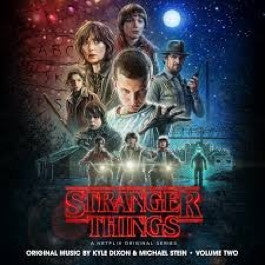 Image of Front Cover of 1344292S: 2xLP - KYLE DIXON AND MICHAEL STEIN , Stranger Things - Volume Two (Invada; INV177LP, UK 2016, Gatefold, Insert, Limited Edition, Frosted Clear With White Blue And Red Splatter )   EX/EX