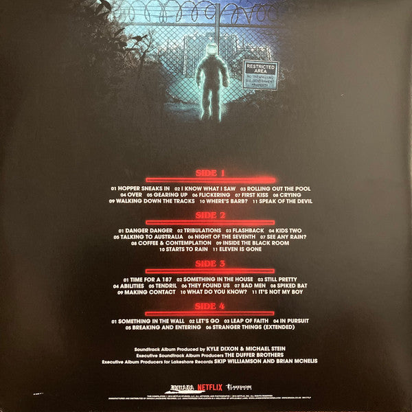 Image of Back Cover of 1344292S: 2xLP - KYLE DIXON AND MICHAEL STEIN , Stranger Things - Volume Two (Invada; INV177LP, UK 2016, Gatefold, Insert, Limited Edition, Frosted Clear With White Blue And Red Splatter )   EX/EX