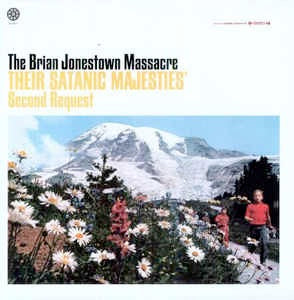 Image of Front Cover of 5024298E: 2xLP - THE BRIAN JONESTOWN MASSACRE, Their Satanic Majesties Second Request (A Records; AUK004LP , Europe 2011 Reissue, Gatefold, Inners, White/Yellow Splatter) Solid Yellow Vinyl  EX/EX