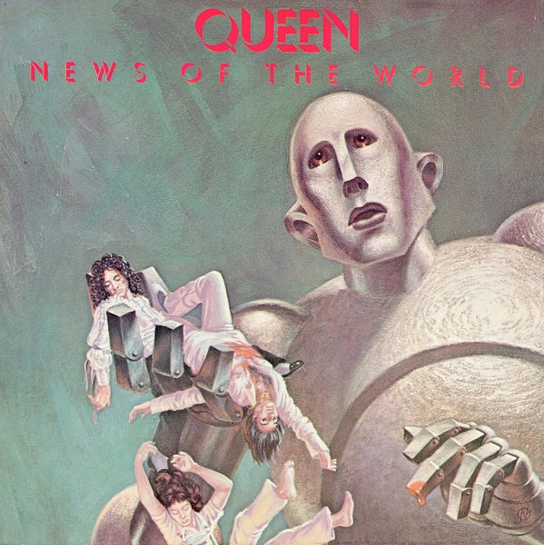 Image of Front Cover of LP - VG/G+ - QUEEN, News of the World (EMI; EMA 784, UK Reissue, Gatefold, Non Die-Cut Inner, Barcode), ,  - 2526398E