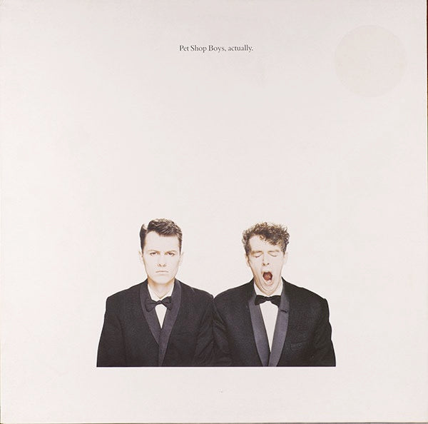 Image of Front Cover of LP - VG/VG - PET SHOP BOYS, Actually (Parlophone; PCSD 104, UK 1987, Inner), Light Marks only.,  - 2216070C