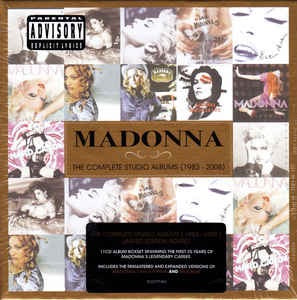Image of Front Cover of 11xCD - VG/VG+ - MADONNA, The Complete Studio Albums(1983-2008) (maverick; 8122797404, UK 2012 Reissue, Box Set), ,  - 3456045S