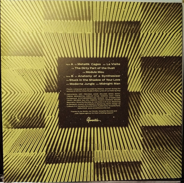 Image of Back Cover of LP - VG/VG - ETIENNE  JAUMET , La Visite  (Versatile ; VERLP029, France 2014), ,  - 3946409S