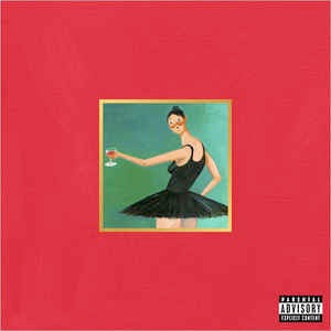 Image of Front Cover of 3xLP - VG/VG+ - KANYE WEST, My Beautiful Dark Twisted Fantasy (Roc-A-Fella Records; B0014695-01, US 2010, Die-cut Double Gatefold, Poster & 5 Art Prints, Limited Edition), A handful of light harlines across discs, some corner wear to sleeve. All 5 inserts and poster included,  - 2926314E