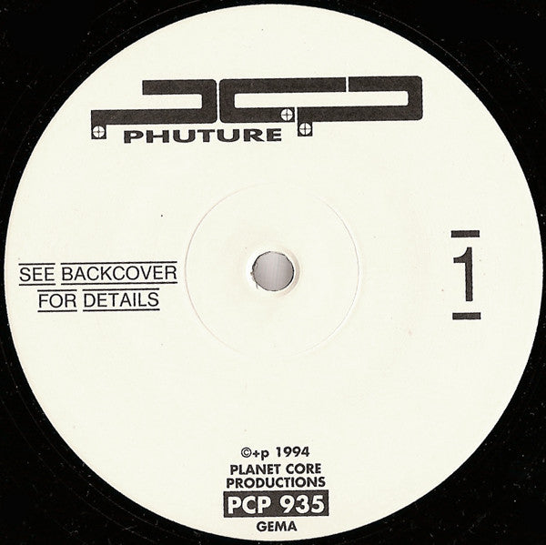 Image of Label Cover of 2x12" - VG+/VG - VARIOUS, Phuture (Planet Core Productions; PCP 935, Germany 1994, Picture Sleeve), Light Marks only.,  - 1526359E