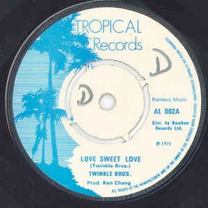 Image of Front Cover of 7" - /G+ - TWINKLE BROTHERS / HERON ATTAR, Love Sweet Love / Poor Man's Life (Tropical Records; AL 002, UK 1976, 4-Prong Centre), Superficial scuffs, plays above grade. No centre piece.,  - 4416661C