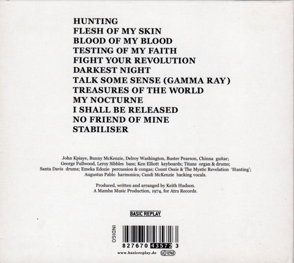 Image of Back Cover of 2934104E: CD - KEITH HUDSON, Flesh Of My Skin Blood Of My Blood (Basic Replay; BRATRCD-1005, Germany 2004 Reissue, Digipak)   EX/EX