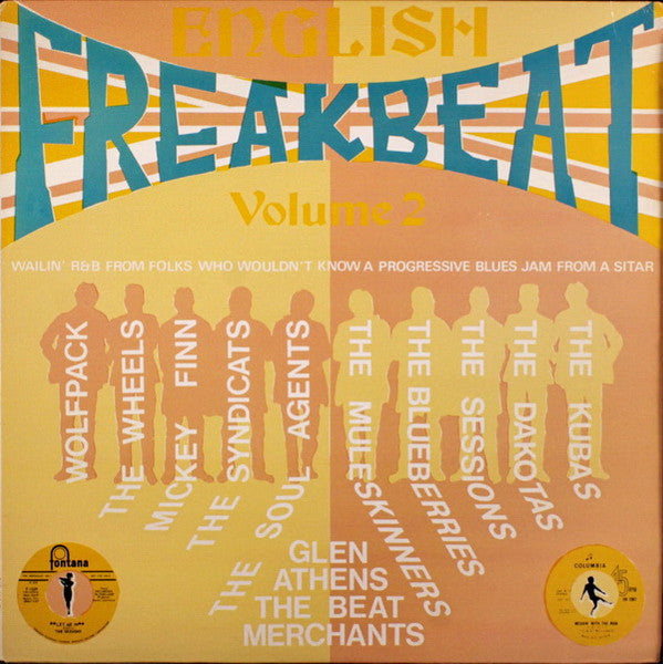 Image of Front Cover of 3724038E: LP - VARIOUS, English Freakbeat vol 2 (AIP; AIP10047, US 1989)   VG+/VG