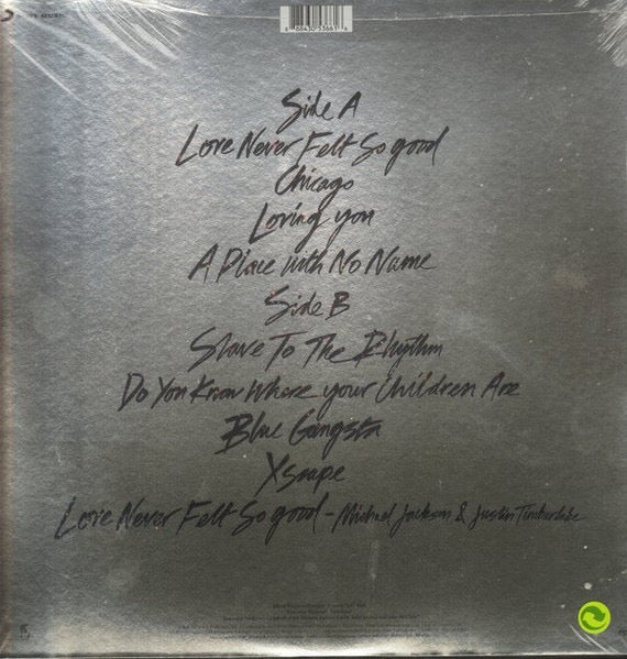 Image of Back Cover of LP - VG+/VG+ - MICHAEL JACKSON, Xscape (Epic; 88843053661, Europe 2014, Foil Gatefold Sleeve, Inner & Insert), Still In Opened Shrinkwrap,  - 3416008C
