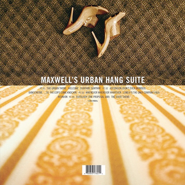 Image of Front Cover of 4644059S: 2xLP - MAXWELL, Maxwell's Urban Hang Suite (Columbia; 889853176014, US 2016 Reissue, Picture Sleeve, Booklet, Limited Edition, Reissue, Metallic Gold, 150 gram) Strongest VG+, still in stickered shrinkwrap (open)  VG+/VG+