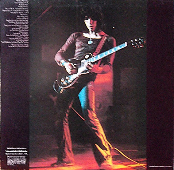 Image of Back Cover of LP - VG/VG - JEFF BECK, Blow By Blow (Epic Yellow; EPC 69117, UK 1975), ,  - 2316061C
