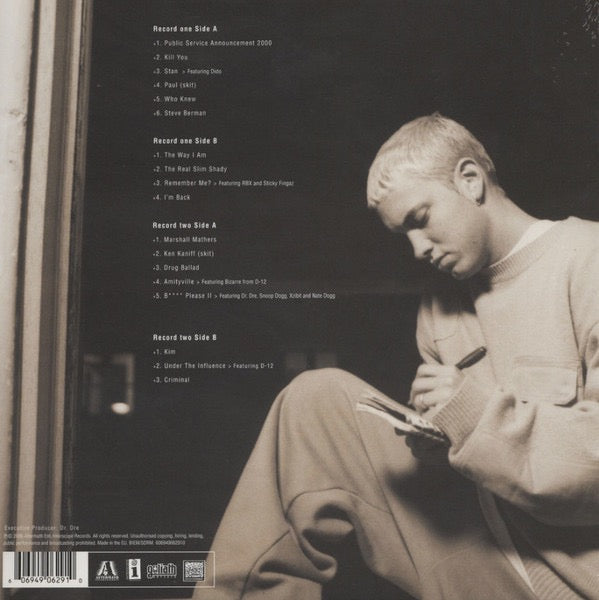 Image of Back Cover of 2xLP - NEW/NEW - EMINEM, The Marshall Mathers LP (Aftermath Records; 4906291, Europe 2013 Reissue, Insert), ,  - 2056169S