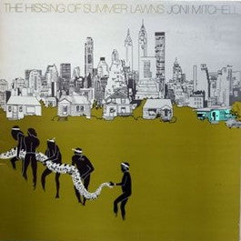 Image of Front Cover of LP - VG/VG+ - JONI MITCHELL, The Hissing of Summer Lawns (Asylum; AS 53018, Germany 1980s Reissue, Gatefold, strawberry/Alsdorf runout, GEMA/Biem Box, 'WB' stamp on rear sleeve), Edge wear, Prime Cuts sticker,  - 3046238S