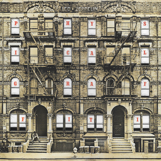 Image of Front Cover of 2xLP - VG/VG+ - LED ZEPPELIN, Physical Graffiti (Swan Song; 8122796578, Europe 2015 Reissue, Die Cut Sleeve, 2 Inners & Insert, 180 Gram Vinyl), Light sleeve crease,  - 3216257C