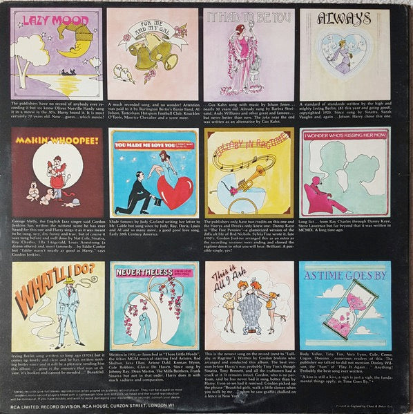 Image of Back Cover of LP - VG+/VG+ - NILSSON, A Little Touch Of Schmilsson In The Night (RCA; SF8371, UK 1973, Gatefold, Inner), ,  - 1626249E