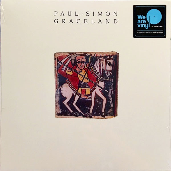 Image of Front Cover of LP - NEW/NEW - PAUL SIMON, Graceland (Legacy; 88985422401, UK 2017 Reissue, Inner, 180 Gram Vinyl), , With "Graceland," Paul Simon combined his always astute songwriting with South Africa's little-heard mbaqanga music, resulting in a fascinating hybrid that re-enchanted his old audience while gaining a new one. It was as diverse as any Simon album, delving into zydeco and conjunto-flavored rock & roll while introducing a surprising new lyrical approach. Simon abandoned a linear, narr