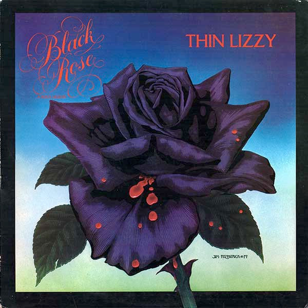Image of Front Cover of LP - VG/VG - THIN LIZZY, Black Rose (A Rock Legend)  (Vertigo; 9102 032, UK 1979, Inner, UK first issue with spaceship labels), Hairlines and a few heavier marks. ,  - 2326270E