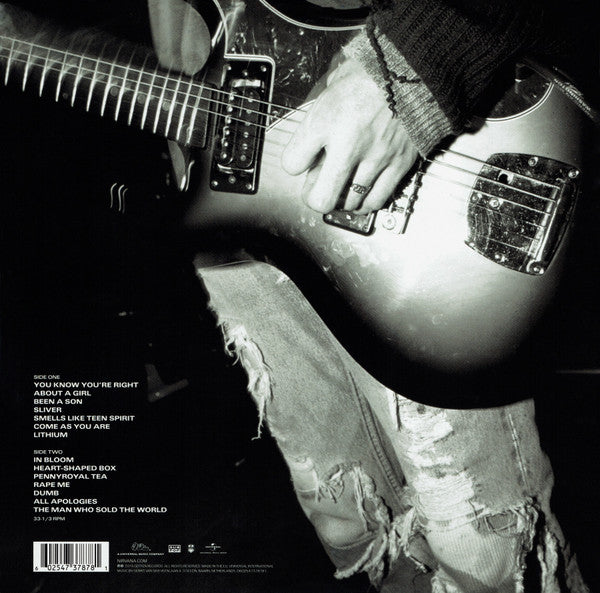 Image of Back Cover of LP - VG/VG - NIRVANA, Nirvana (Geffen; 0602547378781, Europe 2015 Reissue, 180 Gram Vinyl), Light marks, corner creases, ring wear,  - 3646348S
