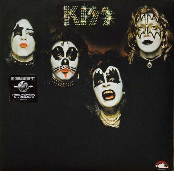 Image of Front Cover of LP - VG/VG+ - KISS, Kiss (Casablanca/Universal; 0602537658244, Europe 2014 Reissue, 180 Gram Vinyl), Ring wear, corner crease, indents,  - 2846266S