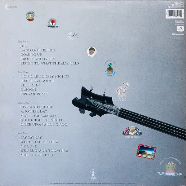Image of Back Cover of 2xLP - VG/VG+ - PAUL MCCARTNEY, All The Best ! (Parlophone; PMTV 1, UK 1987, Gatefold, 2 Inners), ,  - 2946206S
