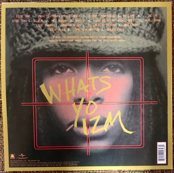 Image of Back Cover of 2xLP - NEW/NEW - ERYKAH BADU, Mama's Gun (Motown; 5702693, Europe 2016 Reissue, Gatefold, 180 Gram Vinyl), ,  - 4515025C