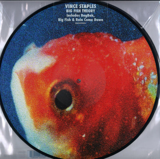 Image of Front Cover of 2xLP - VG+/VG+ - VINCE STAPLES, Big Fish Theory  (Def Jam; 00602557768046, UK 2017, Stickered Plastic Gatefold Sleeve, Picture Discs), ,  - 2746244S