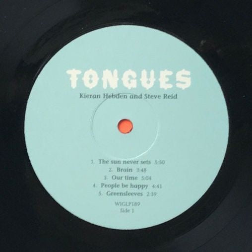 Image of Label Cover of LP - VG+/VG - KIERAN HEBDEN AND STEVE REID, Tongues (Domino; WIGLP189, Europe 2007), Light marks only,  - 4216387C