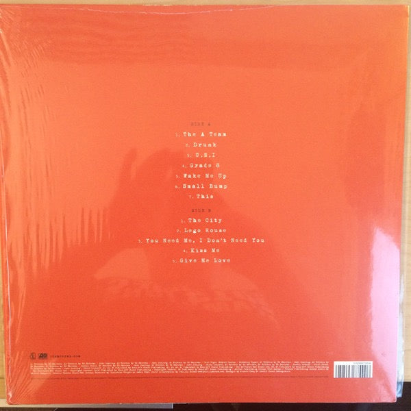 Image of Back Cover of LP - EX/VG+ - ED SHEERAN, + (Asylum Records; 5052498774906, Europe 2011, Inner, 180 Gram Orange Vinyl), Still In Opened Shrinkwrap,  - 1716688C