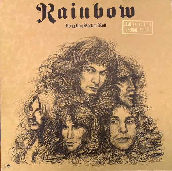 Image of Front Cover of LP - VG/VG+ - RAINBOW, Long Live Rock N' Roll (Polydor; POLD 5002, UK 1978, Textured Gatefold Sleeve, Limited Edition Special Price Stamp On Sleeve), Edge Wear,  - 3826185E