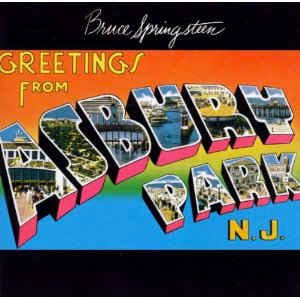 Image of Front Cover of LP - VG/VG+ - BRUCE SPRINGSTEEN, Greetings From Asbury Park (CBS Orange/Yellow; 32210, UK 1984 Reissue, Made In England at Bottom of Label), ,  - 2226093E