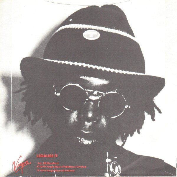 Image of Back Cover of 7" - VG/VG+ - PETER  TOSH, Stepping Razor / Legalize It (Virgin; VS 304, UK 1979, Picture Sleeve, Solid Centre), Light wear on pic sleeve.,  - 3656066S