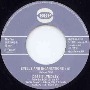 Image of Back Cover of 7" - /VG+ - VERA HAMILTON / DEBBIE LYNDSEY, But I Ain't No More (G S T S K D T S) / Spells And Incantations  (BGP; BGPS 012, UK 2002 Reissue), Lightest of marks.,  - 2726230E