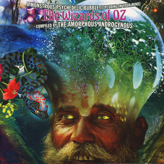 Image of Front Cover of 2xLP - VG+/VG+ - VARIOUS COMPILED BY THE AMORPHOUS ANDROGYNOUS, A Monstrous Psychedelic Bubble (Exploding In Your Mind) The Wizards Of Oz (Festival Records; FEST601025LX, Australia 2016, Gatefold, Clear Vinyl), ,  - 3826036E