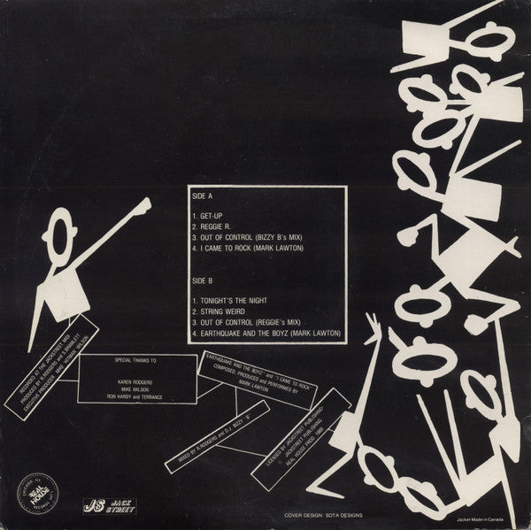 Image of Back Cover of 12" - VG/VG+ - REGGIE R, Out Of Control (Real House Records; RHR 1001, US 1989, Picture Sleeve), ,  - 2146304S