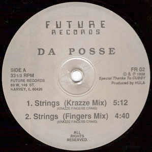 Image of Front Cover of 12" - /G+ - DA POSSE, Strings (Future Records; FR 02, US 1988), Ring wears and light marks, plays VG.,  - 3546145S