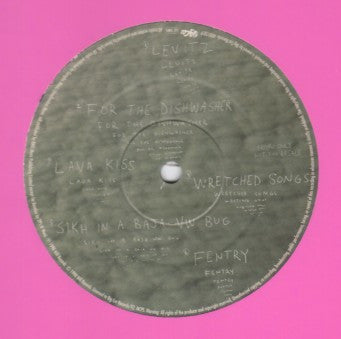 Image of Back Cover of 12" EP - VG/VG - GRANDADDY, Machines Are Not She (Big Cat; ABB128P, UK 1998, Die Cut Pink Sleeve, Insert), Light marks only. Pink sleeve has one small tear to rear opening Insert included. , Free European mail order release in plain pink card sleeve. Includes a folded 8 1/2" x 11" photocopy insert with a note titled "some vowels and some consonants concerning Grandaddy".Tracks are numbered 1 through 6 on the label. Timings not listed on label.A1	Levitz - 4:24A2	For The Dishwasher 