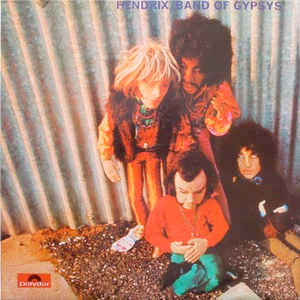 Image of Front Cover of 4713016C: LP - JIMI HENDRIX, Band of Gypsys (Puppet Sleeve) (Polydor; 2406002, Australia 1970s Reissue, Laminated Sleeve With Purple Text )   VG/VG+