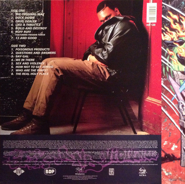Image of Back Cover of LP - VG+/VG - BOOGIE DOWN PRODUCTIONS, Sex And Violence (Jive ; HIP 120, UK 1992, Picture Sleeve), ,  - 3726412E
