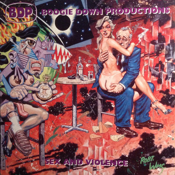 Image of Front Cover of LP - VG+/VG - BOOGIE DOWN PRODUCTIONS, Sex And Violence (Jive ; HIP 120, UK 1992, Picture Sleeve), ,  - 3726412E