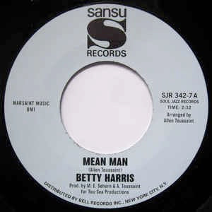 Image of Front Cover of 7" - /VG - BETTY HARRIS, Mean Man / I'm Gonna Git Ya (Soul Jazz Records; SJR 342-7, UK 2016), ,  - 1516506C