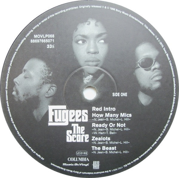 Image of Label Cover of 2xLP - NEW/NEW - FUGEES, The Score (Sony; 88985434501, Europe 2017 Reissue, Insert, 180 Gram Vinyl Black Vinyl), ,  - 1636203E