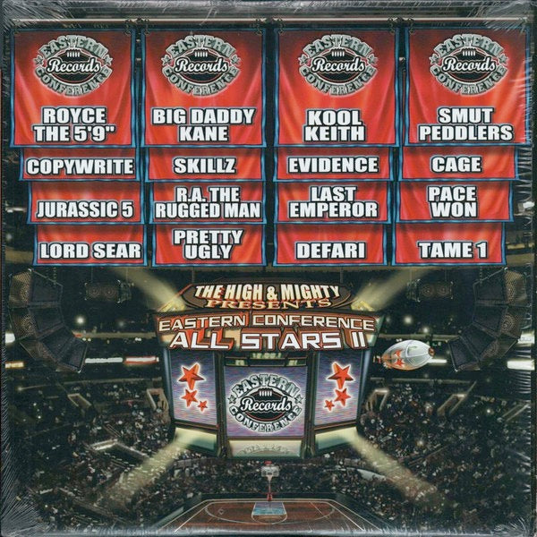 Image of Front Cover of 2xLP - VG+/VG - VARIOUS, The High & Mighty Presents - Eastern Confernce All Stars II (Rams Horn Records; RR005 LP, US 2001, Picture Sleeve), Light marks only. Light wear to sleeve.,  - 4126238E