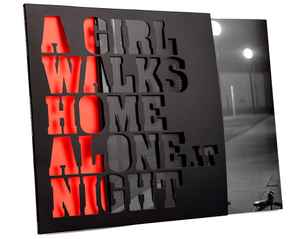 Image of Back Cover of 4914548C: 2xLP - VARIOUS, A Girl Walks Home Alone At Night (Death Waltz Recording Company; DW40LP, UK 2015, Die-Cut Sleeve, 2 Inners, Black Vinyl) Cosmetic mark at the start of side C.  VG+/VG