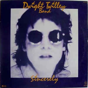 Image of Front Cover of LP - VG/VG+ - DWIGHT TWILLEY BAND, Sincerely (Shelter Records; SRL-52001, US 1976, Insert), Gold Promo Stamp On Front Sleeve, Stickered Sleeve, Company Inner Which Is Split, Edge Wear, Sleeve Creased,  - 2126348E