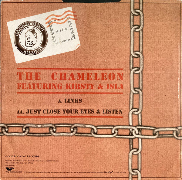 Image of Back Cover of 12" - VG/VG - THE CHAMELEON, Links / Just Close Your Eyes & Listen (Good Looking; GLR 14, UK 1995, Picture Sleeve), Light Marks only., Melodic, ambient drum 'n' bass project of Tom Middleton & Mark Pritchard, on LTJ Bukem's Good Looking. - 3226007E