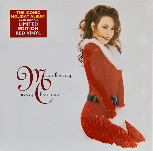 Image of Front Cover of 4854144S: LP - MARIAH CAREY, Merry Christmas (Columbia; 88875127161, UK 2015 Reissue, Inner, Red Vinyl)   NEW/NEW