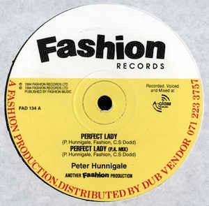 Image of Front Cover of 12" - /VG - PETER HUNNINGALE, Perfect Lady (Fashion Records; FAD 134, UK 1994, Plain Sleeve), ,  - 1846045S